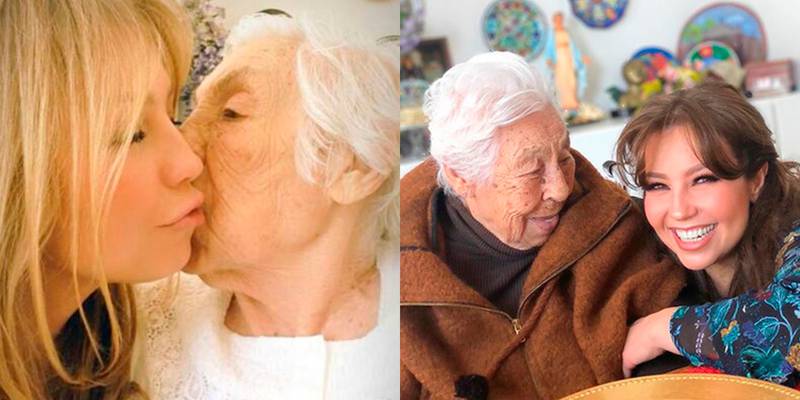 Thalía muestra que el amor de las abuelas es infinito