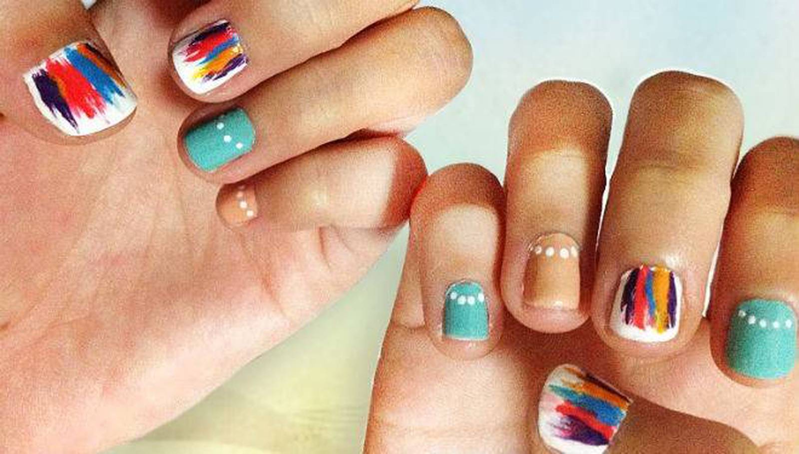 5. DIY Nail Art with Scotch Tape - wide 6