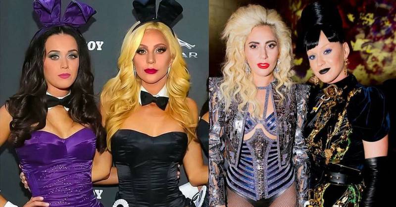 Lady Gaga y Katy Perry dan lecciones de elegancia con vestidos negros
