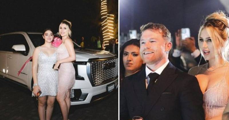 Las esposa de Canelo Álvarez le regaló un carro a su hijastra por sus 15 años