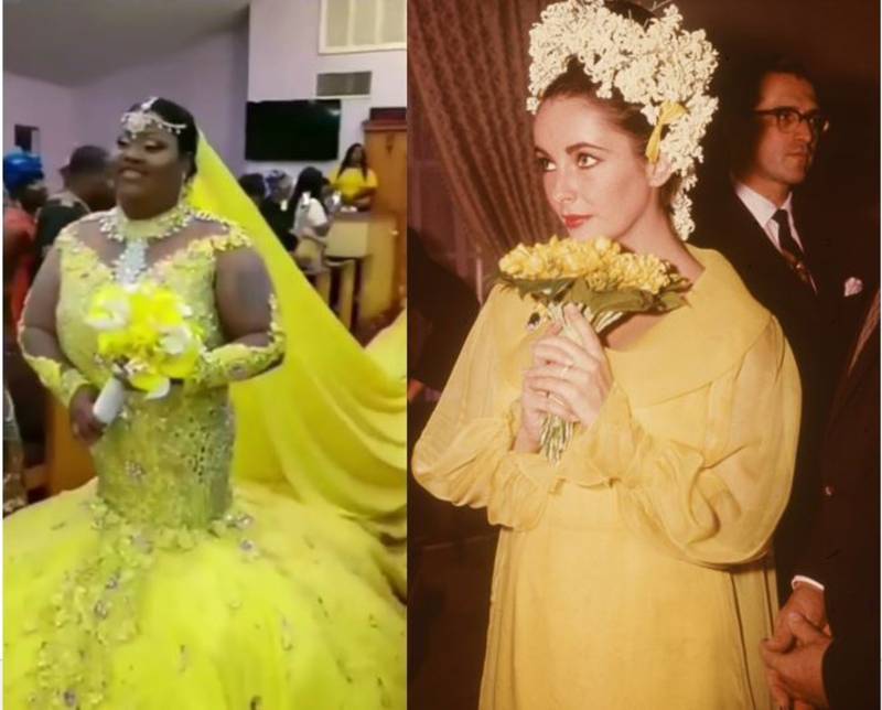 Novia rompe la tradición del vestido blanco al llegar al altar con look  amarillo y le llueven las críticas – Nueva Mujer