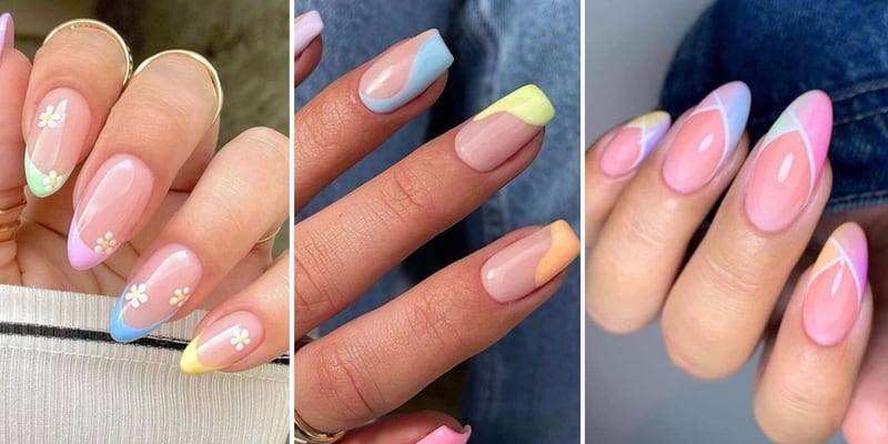Uñas de colores pastel 2023