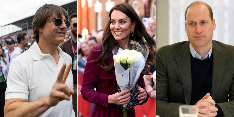 Tom Cruise, Kate Middleton y el príncipe William