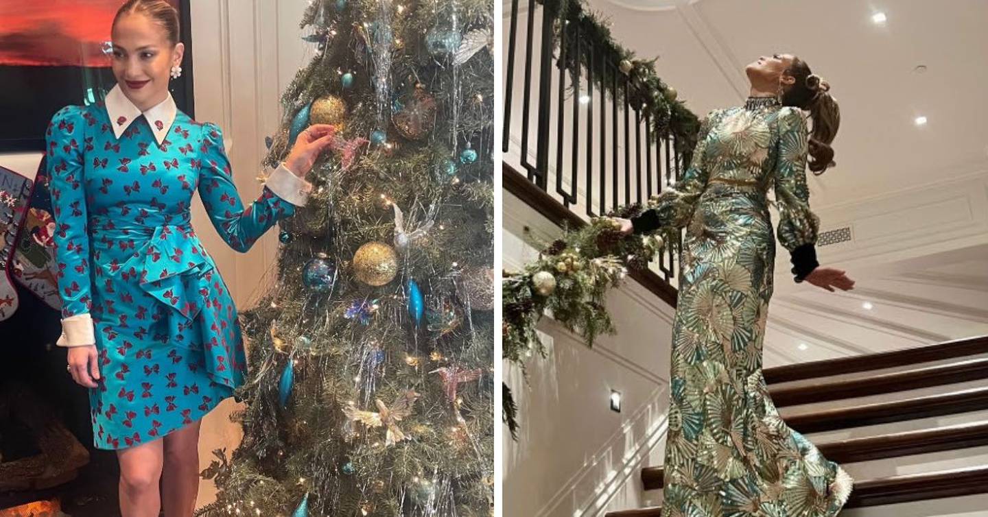 El árbol de Navidad que compraron Ben y JLó junto a sus mellizos y los hijos de su actual esposo, lo adornó con el motivo de colibríes