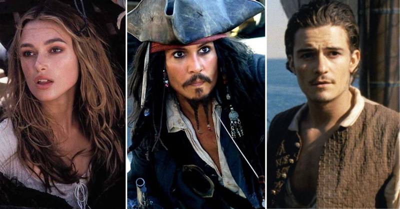 Protagonistas de 'Piratas del Caribe: la maldición del Perla Negra'