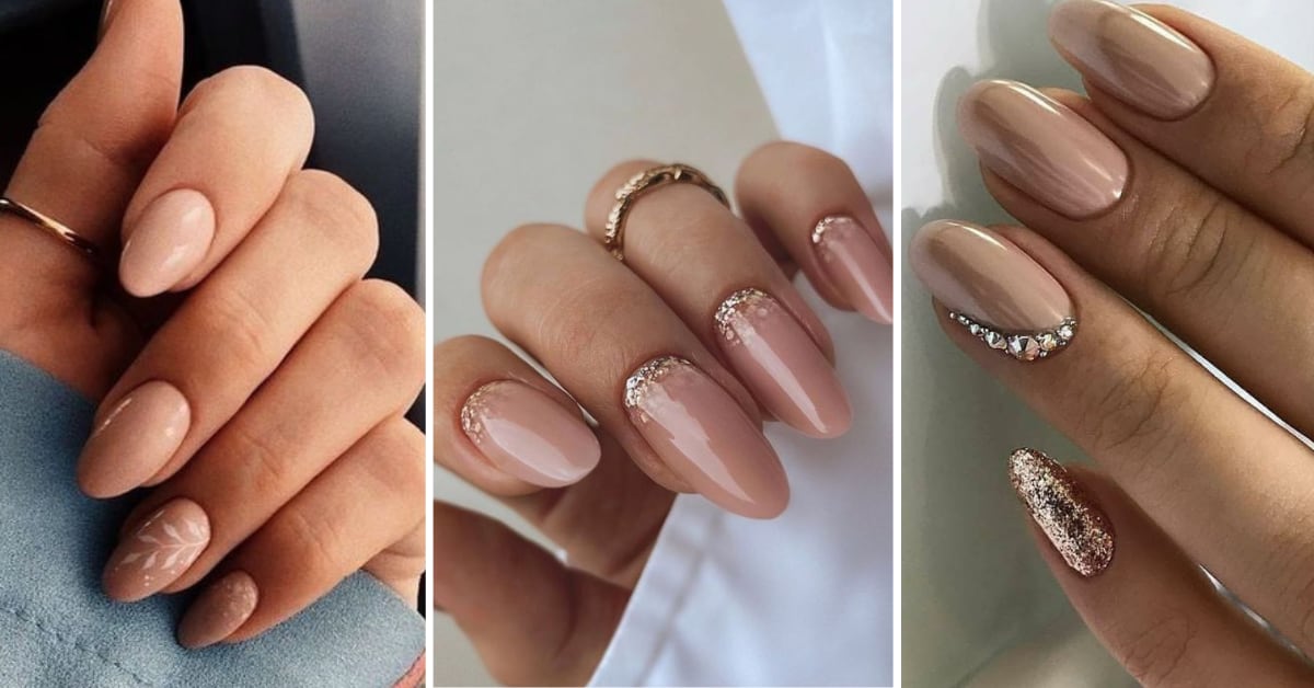 5 diseños de uñas cortas en color crema que son elegantes y discretas para  todas las edades