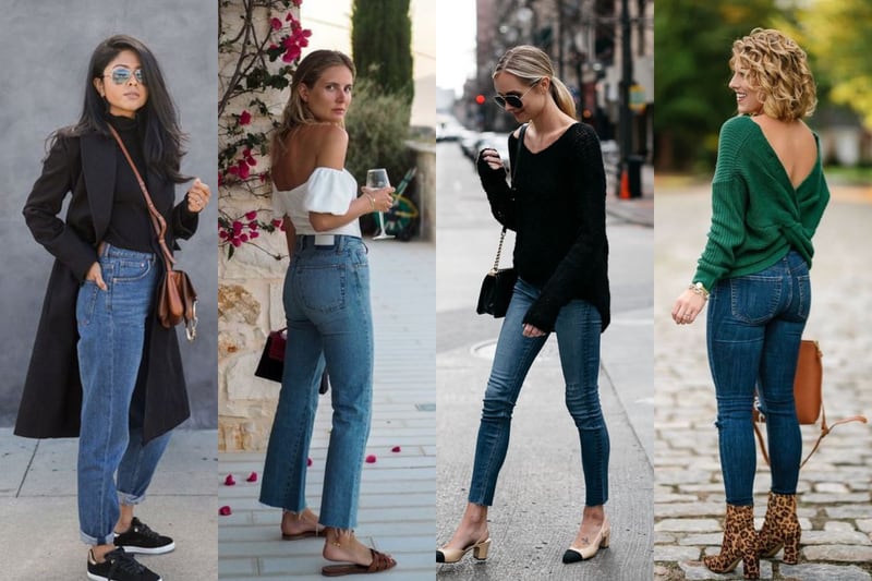 Jeans que son las mujeres con pocos glúteos