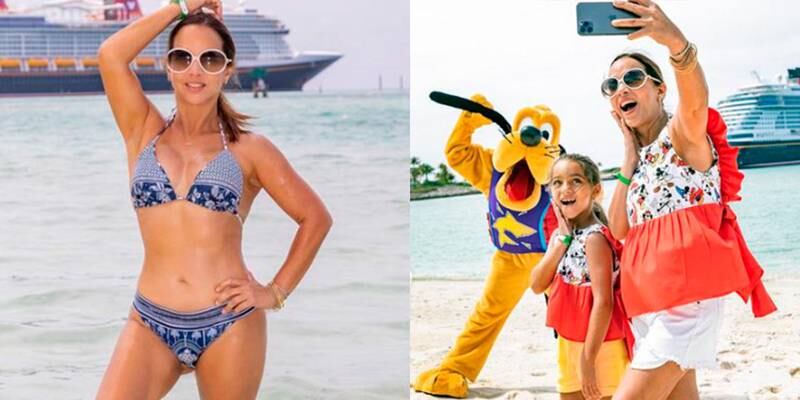 Adamari López disfruta de unas vacaciones en crucero de Disney con su hija