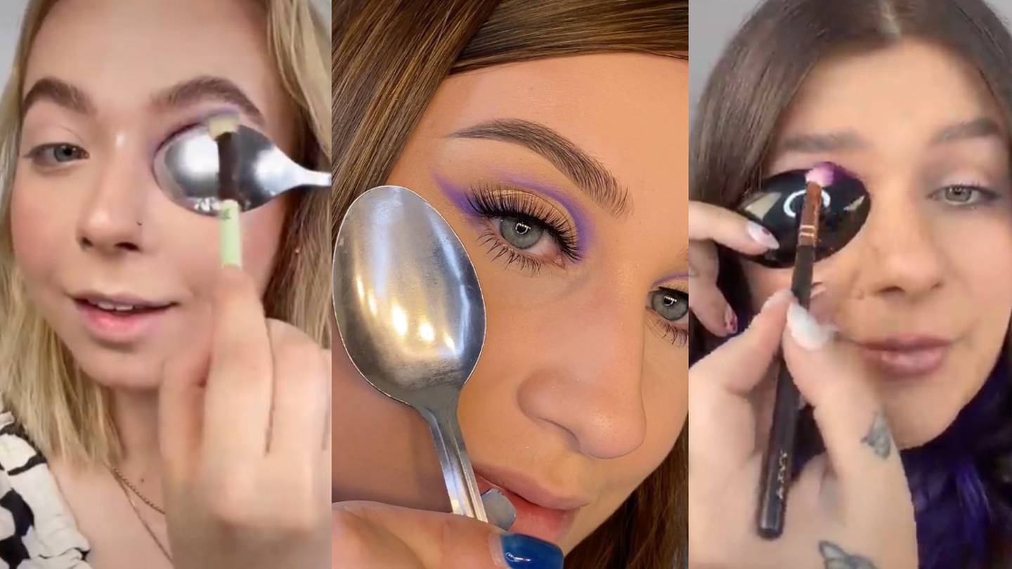El truco de maquillaje con una cuchara que es viral realmente funciona?