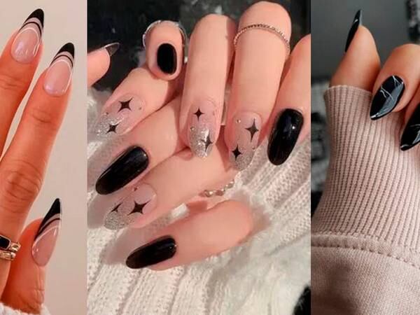 5 uñas negras elegantes para mujeres de 40 y 50 que desafían a Carolina Herrera