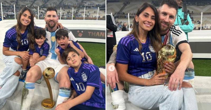 Messi es el esposo “perfecto” y esta foto después de ganar el Mundial lo prueba