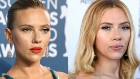 Scarlett Johansson deslumbra en vestido de lentejuelas bronce con escote halter