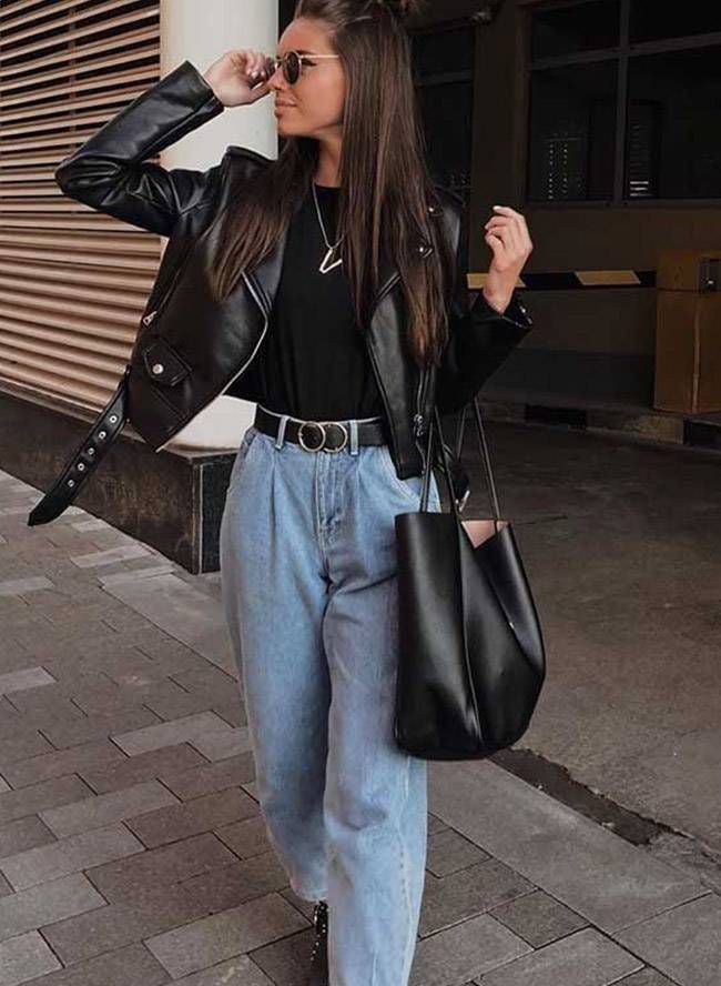 Looks llenos de elegancia y estilo chaquetas de cuero para mujeres de 40 y 50 – Nueva Mujer