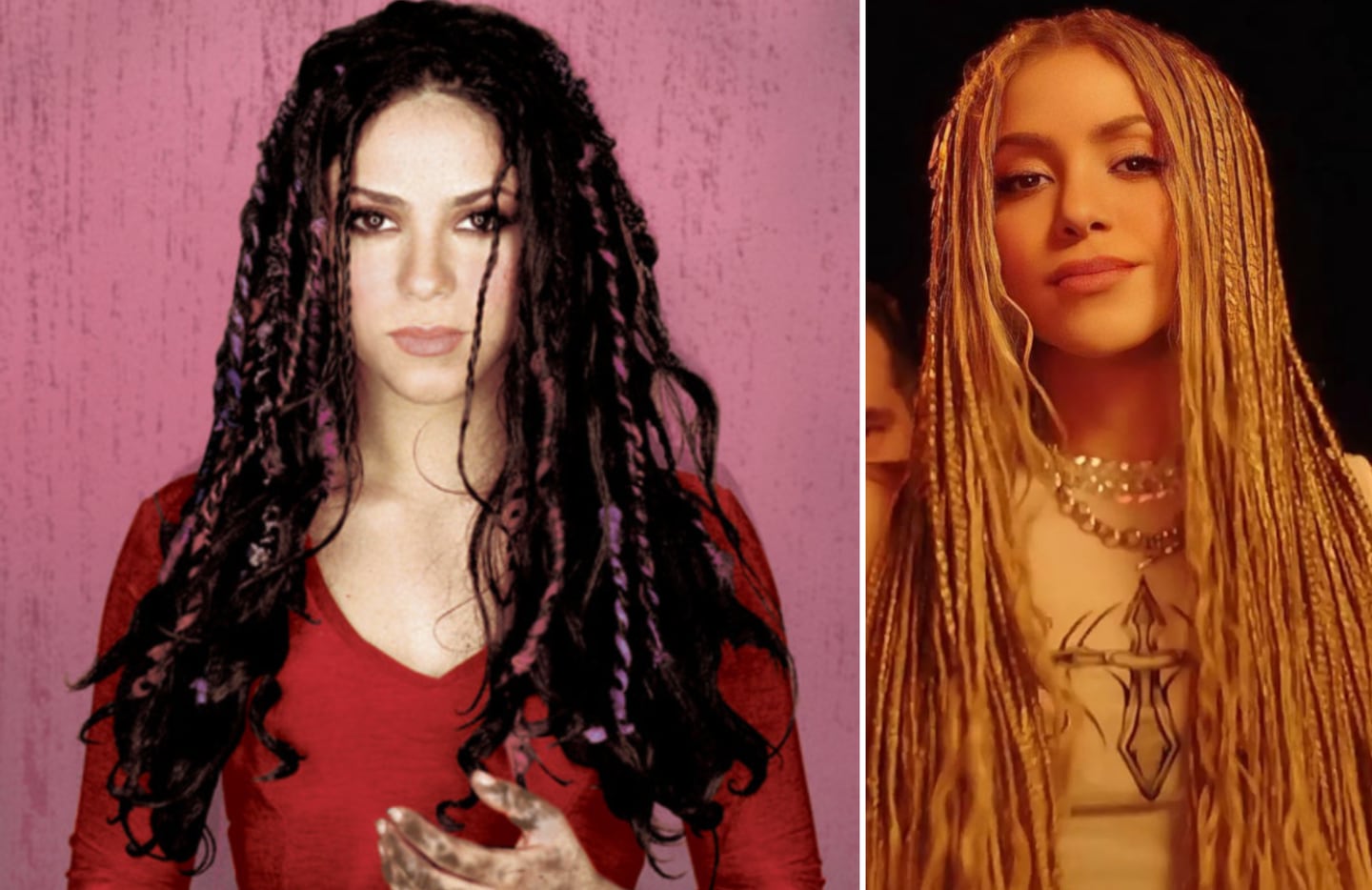 Shakira retomó su look noventero de 'Dónde están los Ladrones'