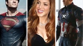 ¿Capitán América o Superman? Shakira tiene a sus pies a Chris Evans y Henry Cavill