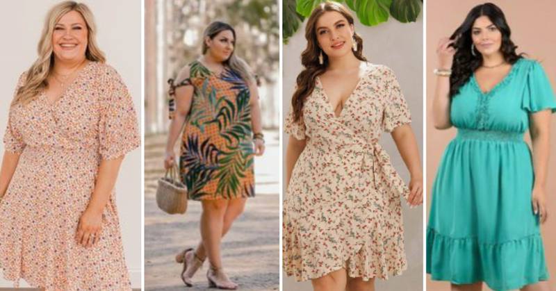 Disimula las curvas vestidos cortos de verano para mujeres Plus