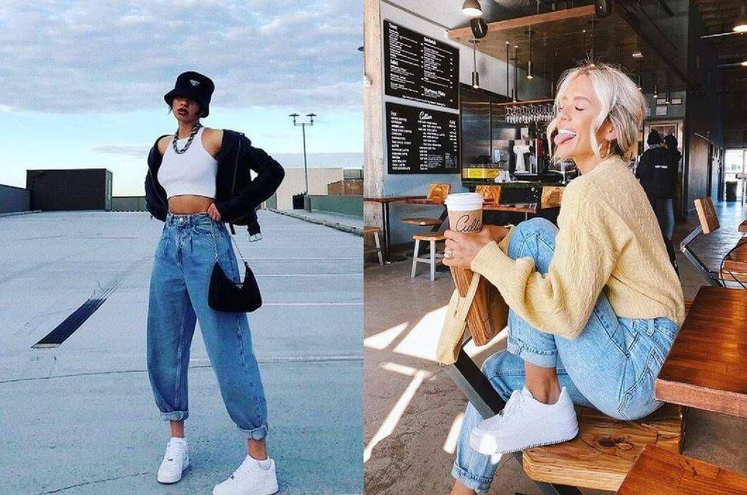 Los tips para lucir jeans slouchy con tenis y lucir un estilo holgado y  femenino