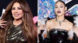 Danna Paola y Thalía y sus emotivas reacciones al reencontrarse en los VMAs: “la princesa y la reina del pop”