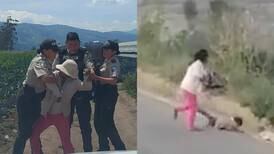 Mujer que agredió a menor con patadas y golpes fue detenida por la Policía Nacional 