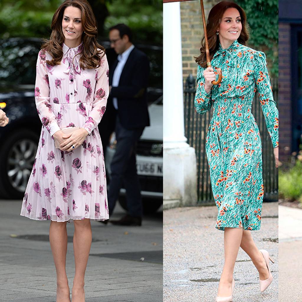 Kate Middleton impone tendencias con vestidos floreados