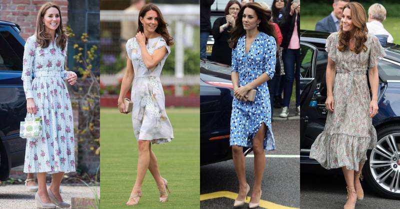 Looks de Kate Middleton con vestidos casuales