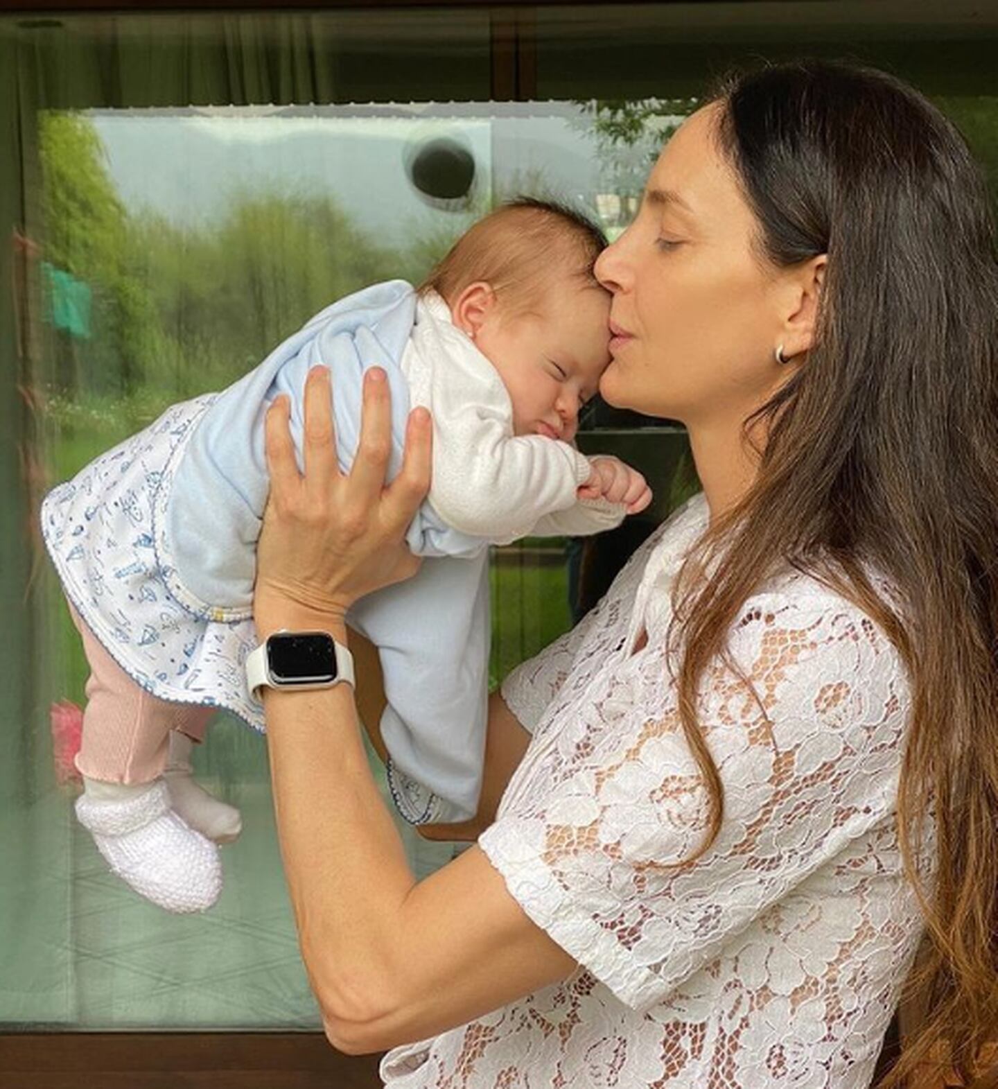 Luciana Aymar celebró los dos meses de su hija Lupe