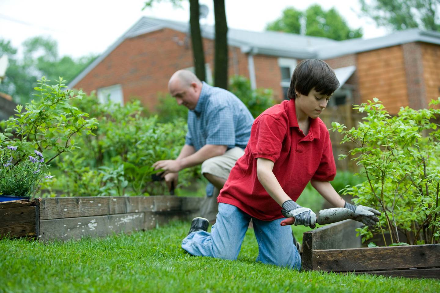 Los niños de 10 a 11 años pueden ayudar a limpiar la cocina, los baños o hacer trabajos en el jardín