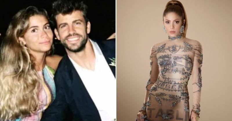 Critican a novia de Piqué por gesto en plena calle y la comparan con Shakira