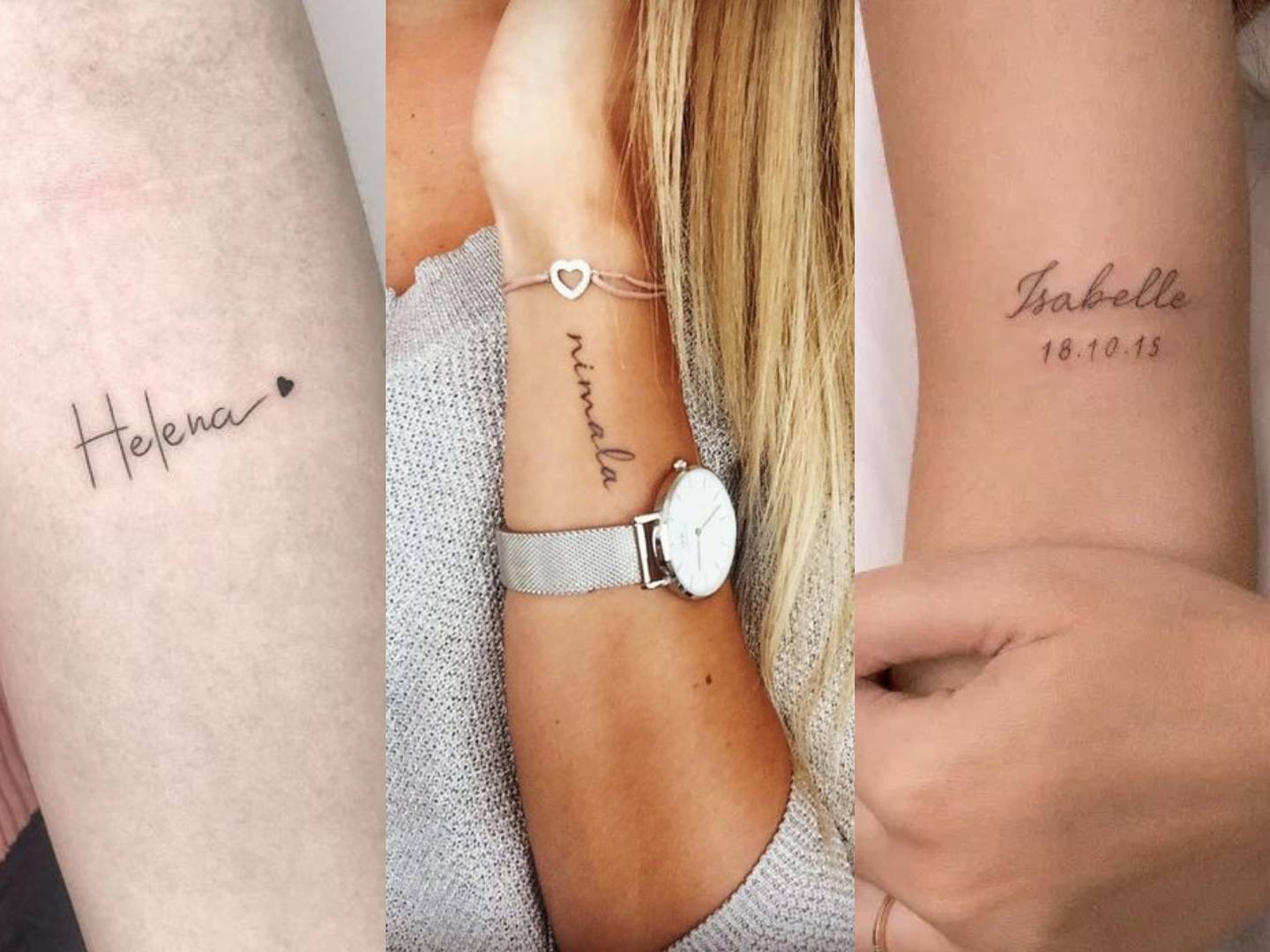 Tatuajes de nombres pequeños para mujeres y recordar a ese ser amado