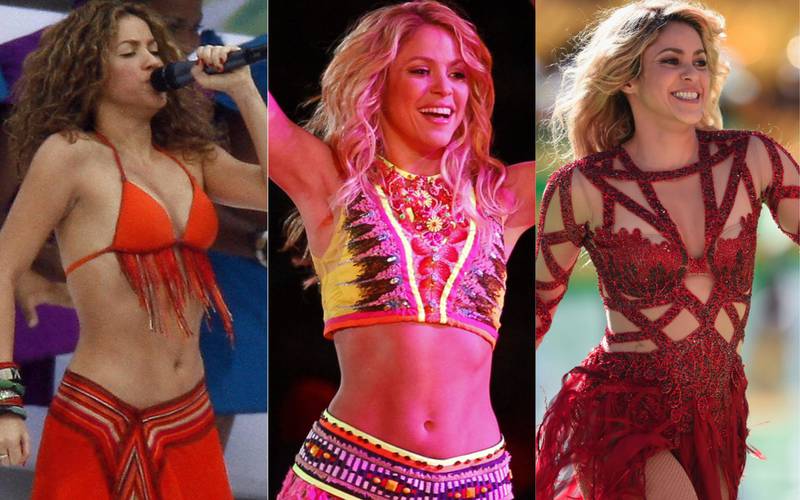 Shakira ha participado en varios mundiales de fútbol.