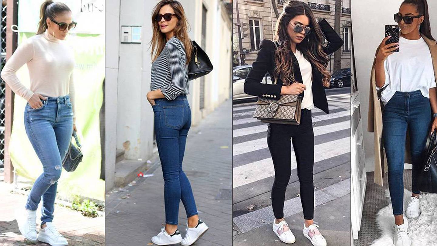 Cordero apoyo castigo Looks con skinny jeans y tenis para mujeres de 40 y 50 que desean lucir  estilizadas y cómodas – Nueva Mujer