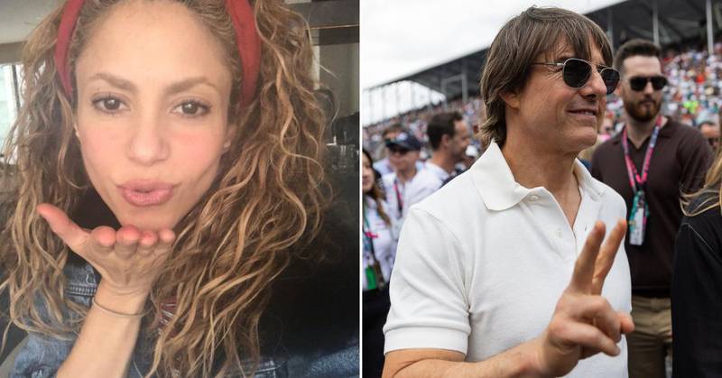 Shakira y Tom Cruise encendieron el internet el domingo pasado cuando fueron captados juntos en el Gran Premio de Miami.