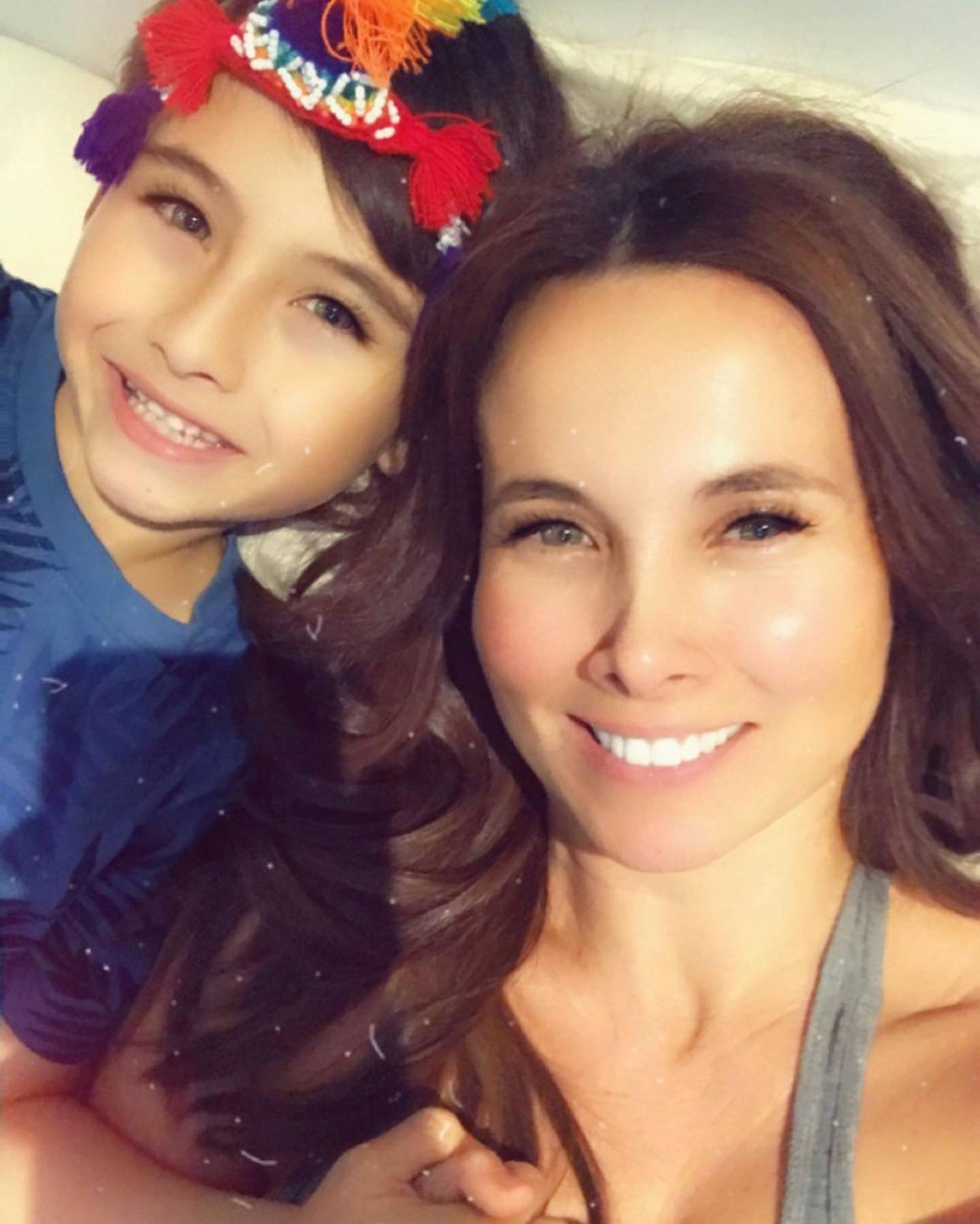 Sandra Beltran and her son, Luciano