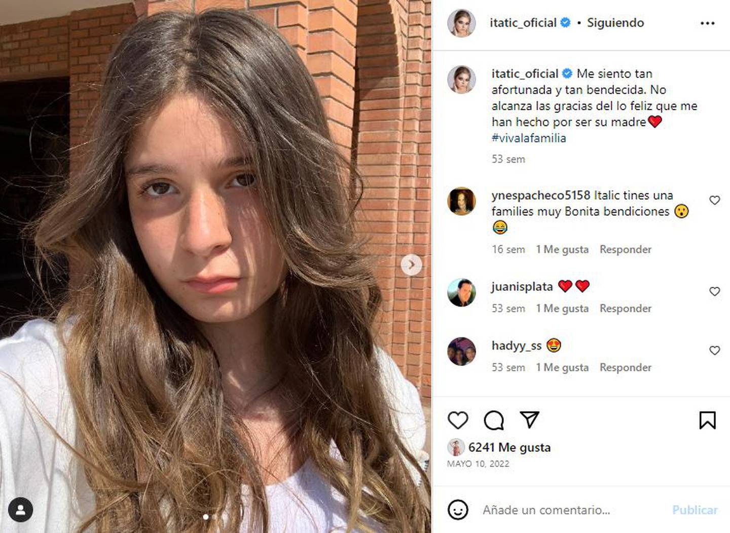 La hija de Itatí Cantoral está a poco de cumplir sus 15 años