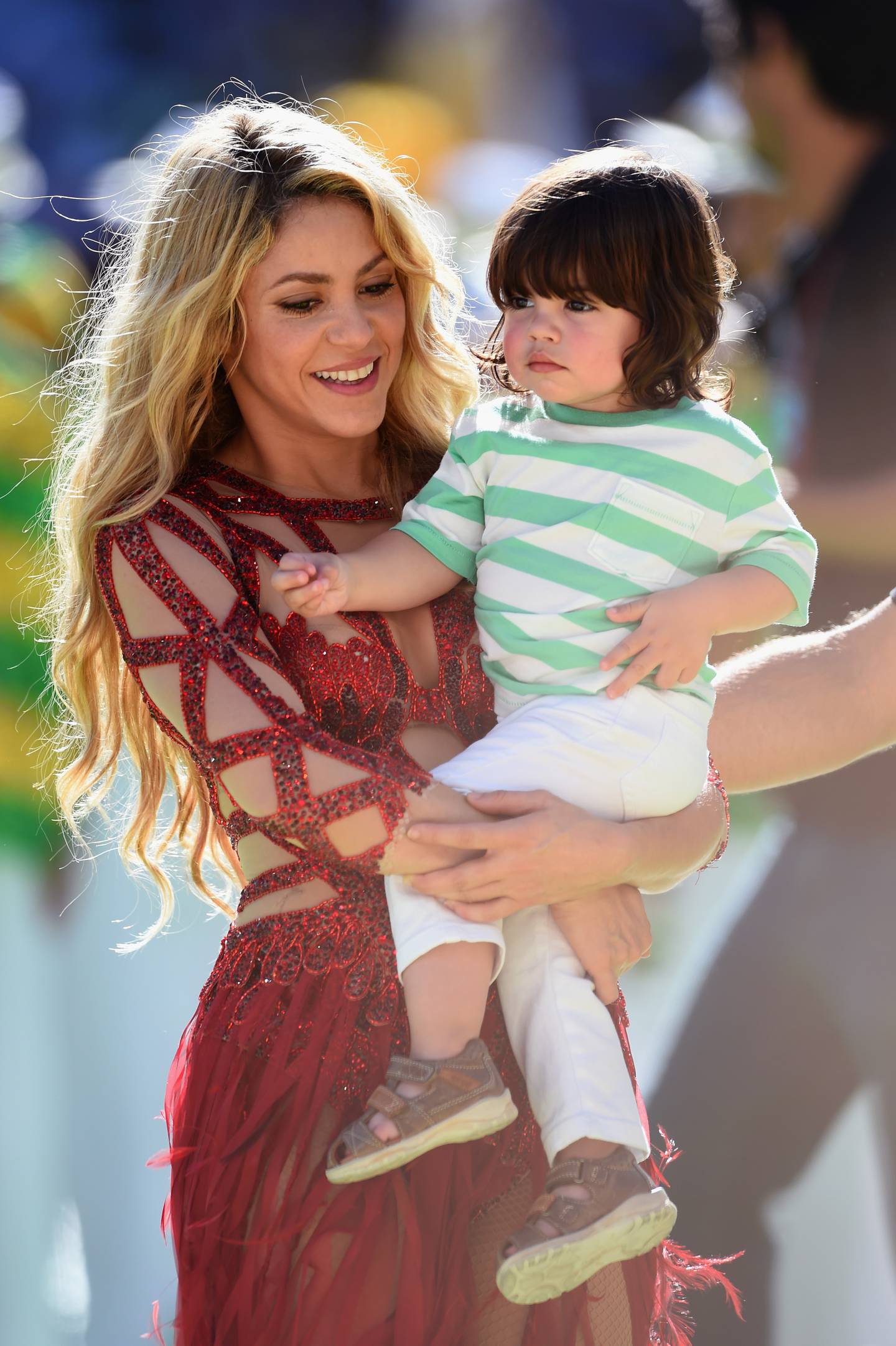 Shakira y su hijo Milan
