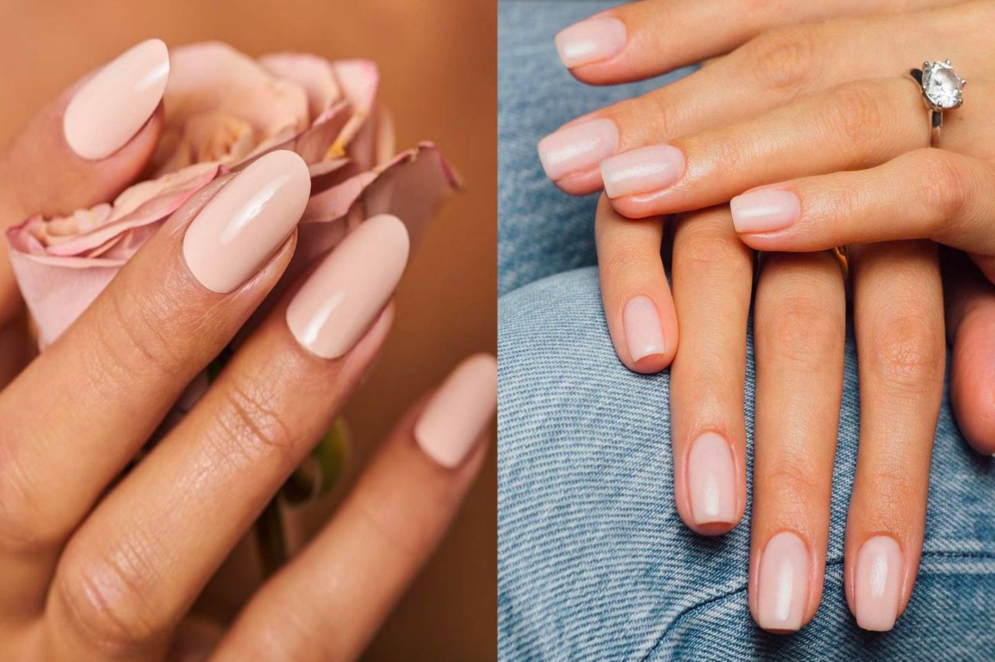 Las uñas con colores claros para que tus manos luzcan elegantes y