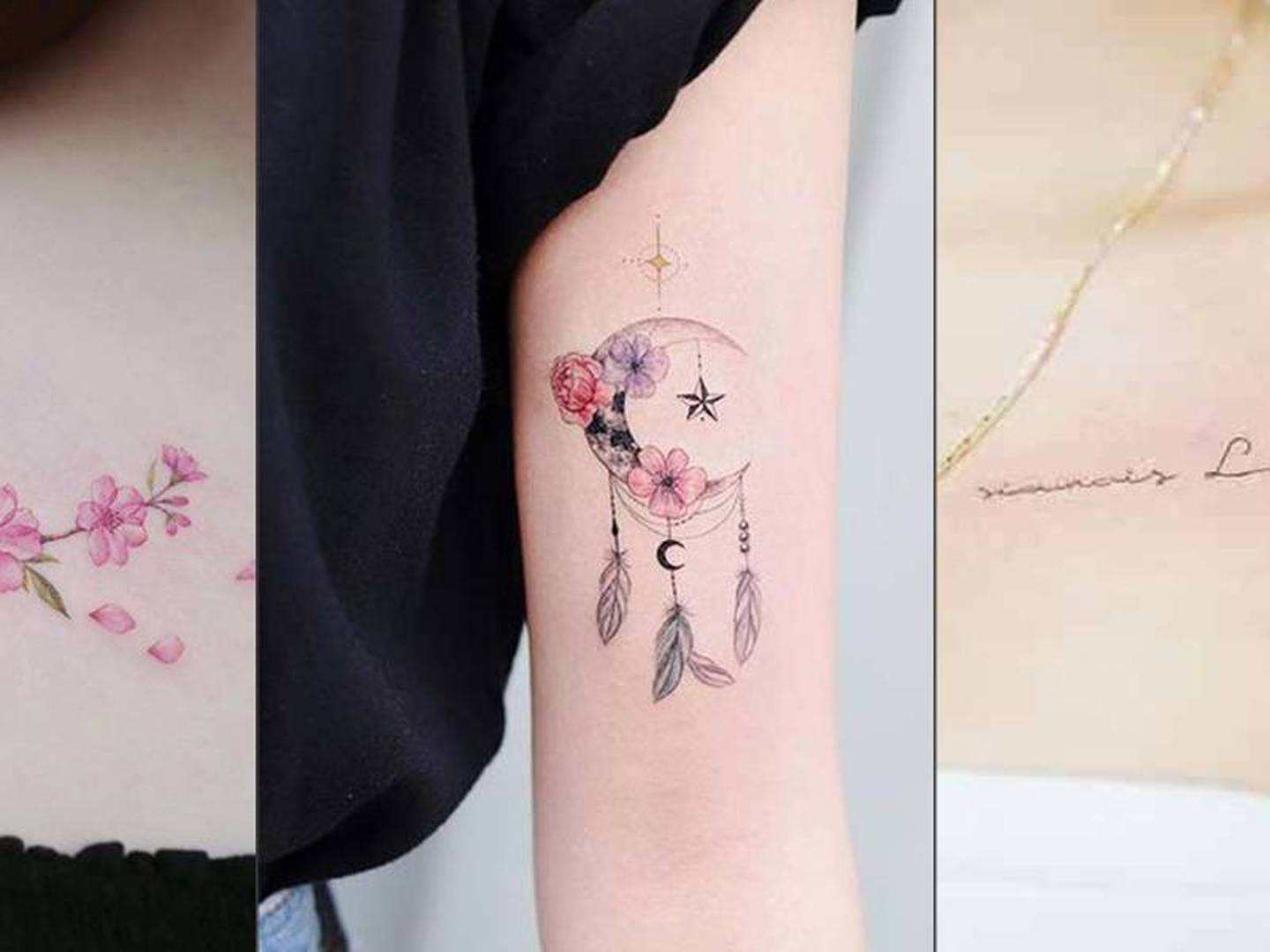 Tatuajes delicados en color rosa para mujeres románticas y sofisticadas –  Nueva Mujer