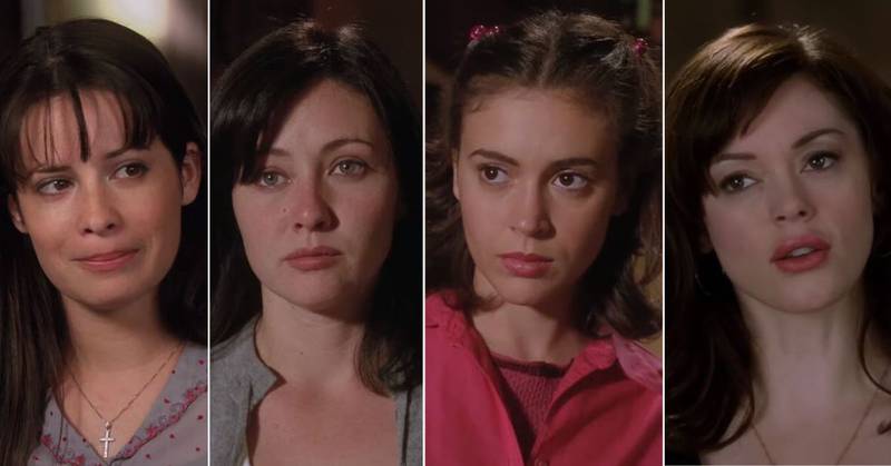 Shannen Doherty, Holly Marie Combs, Alyssa Milano y Rose McGowan en 'Charmed'