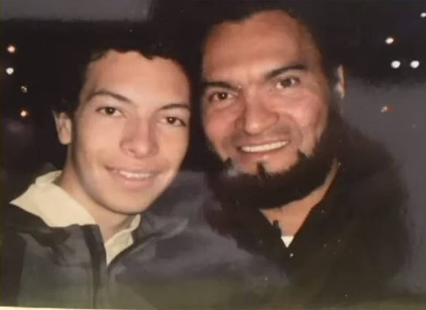 Diego Vasquez and his son, Daniel