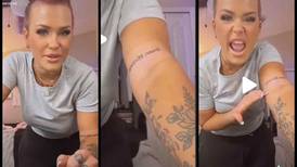 TikTok: mujer queda en ‘shock’ al descubrir que su nuevo tatuaje tenía mal escrito el nombre de su hijo