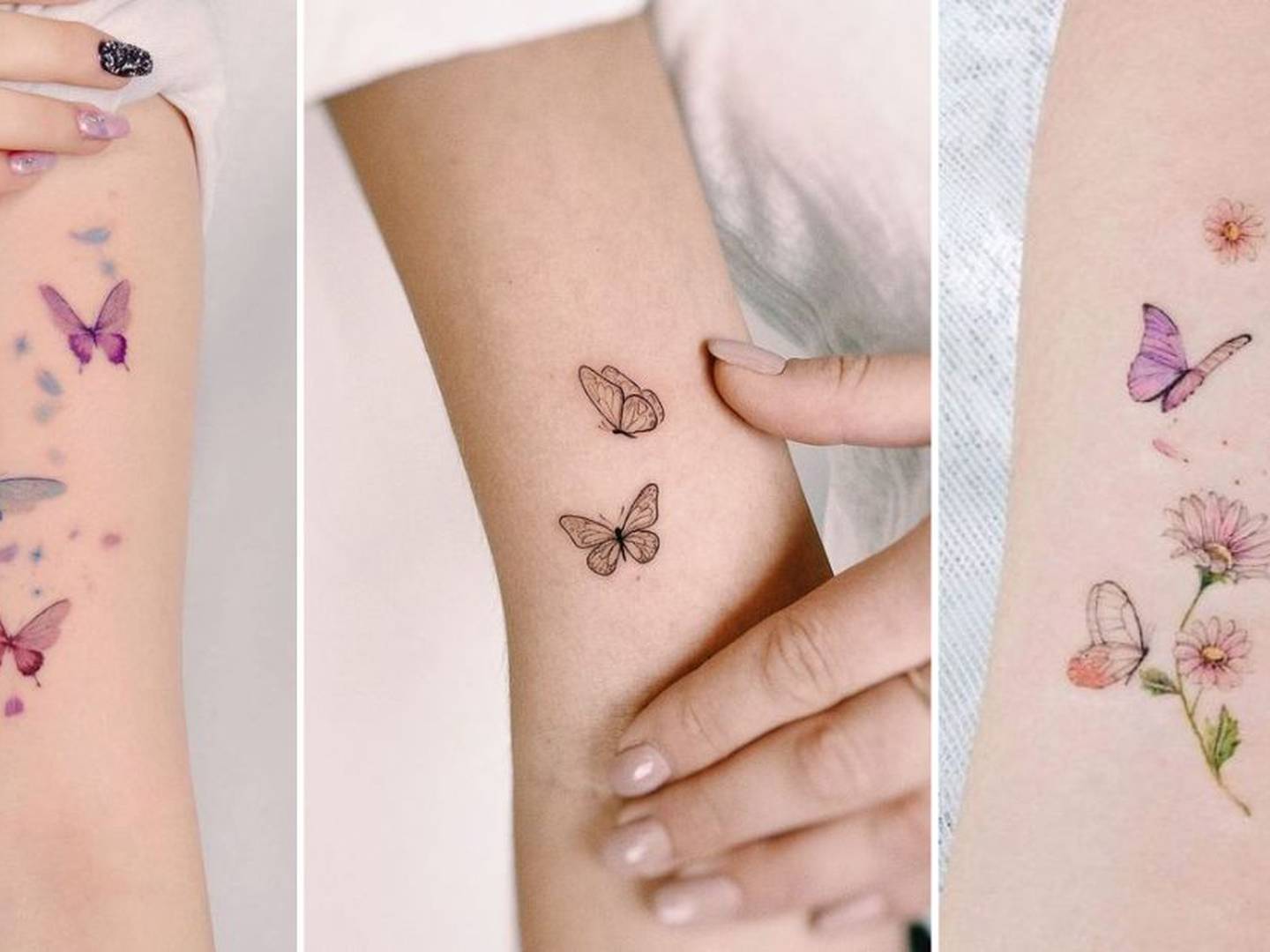 Tatuajes delicados y elegantes de mariposas en el brazo para mujeres que  desean evolucionar