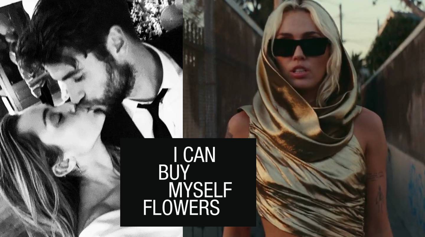Miley Cyrus acabó con Liam Hemsworth de la forma más elegante en su sencillo "Flowers"