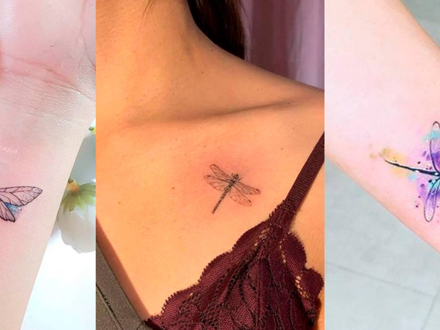 Tatuajes de libélulas para las mujeres de alma noble
