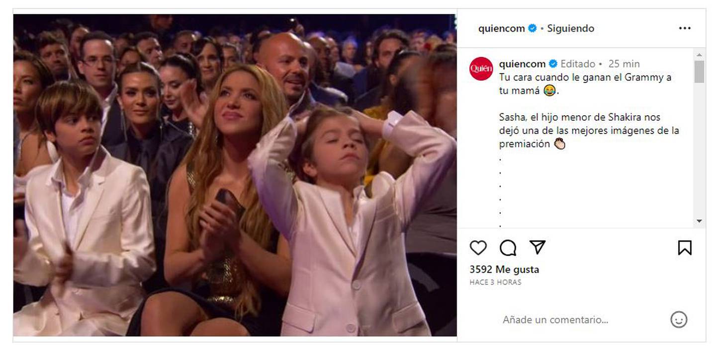 Milan y Sasha, los hijos de Shakira, son los fanáticos número uno de la cantante