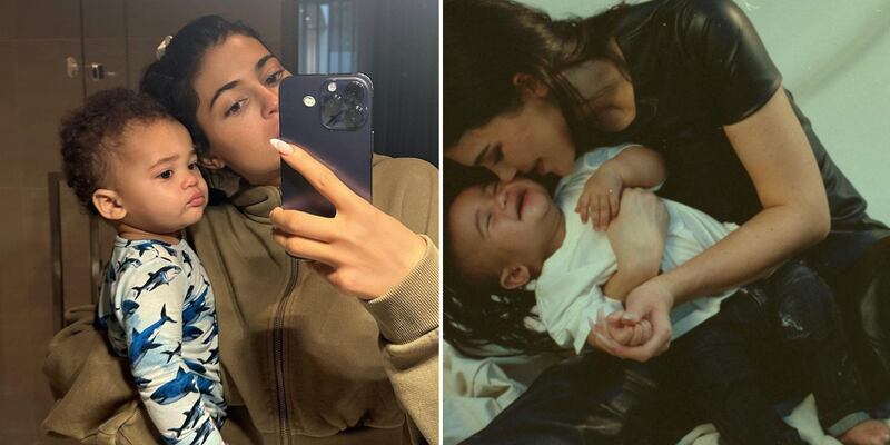 Kylie Jenner reveló fotos de su segundo hijo