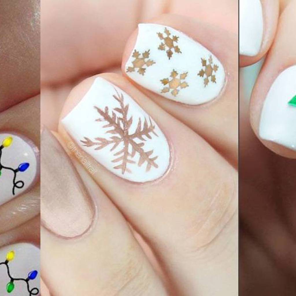 Diseños de manicura blanca para uñas cortas que te harán deslumbrar en  Navidad – Nueva Mujer
