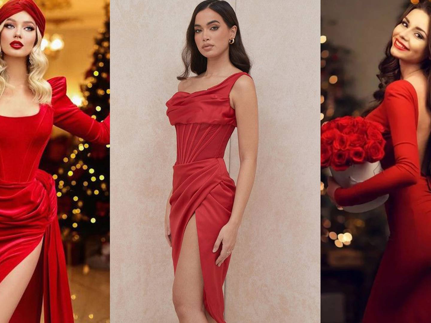 Vestidos rojos para Navidad: cómo poderosa y sexy estas fiestas