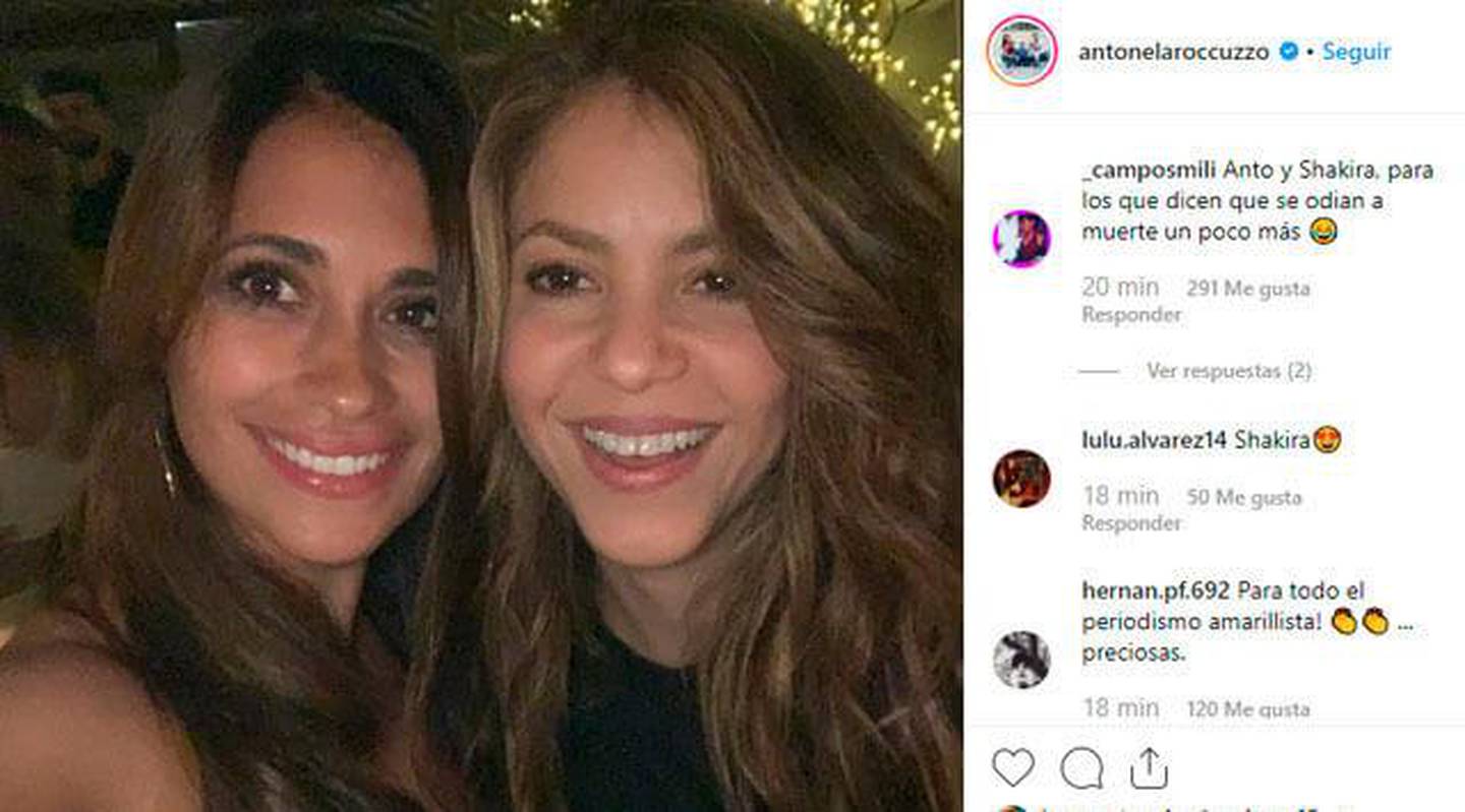 Shakira y Antonella Rocuzzo han estado juntas en eventos deportivos