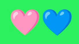 El corazón azul y rosa de WhatsApp tienen un significado si los envías juntos