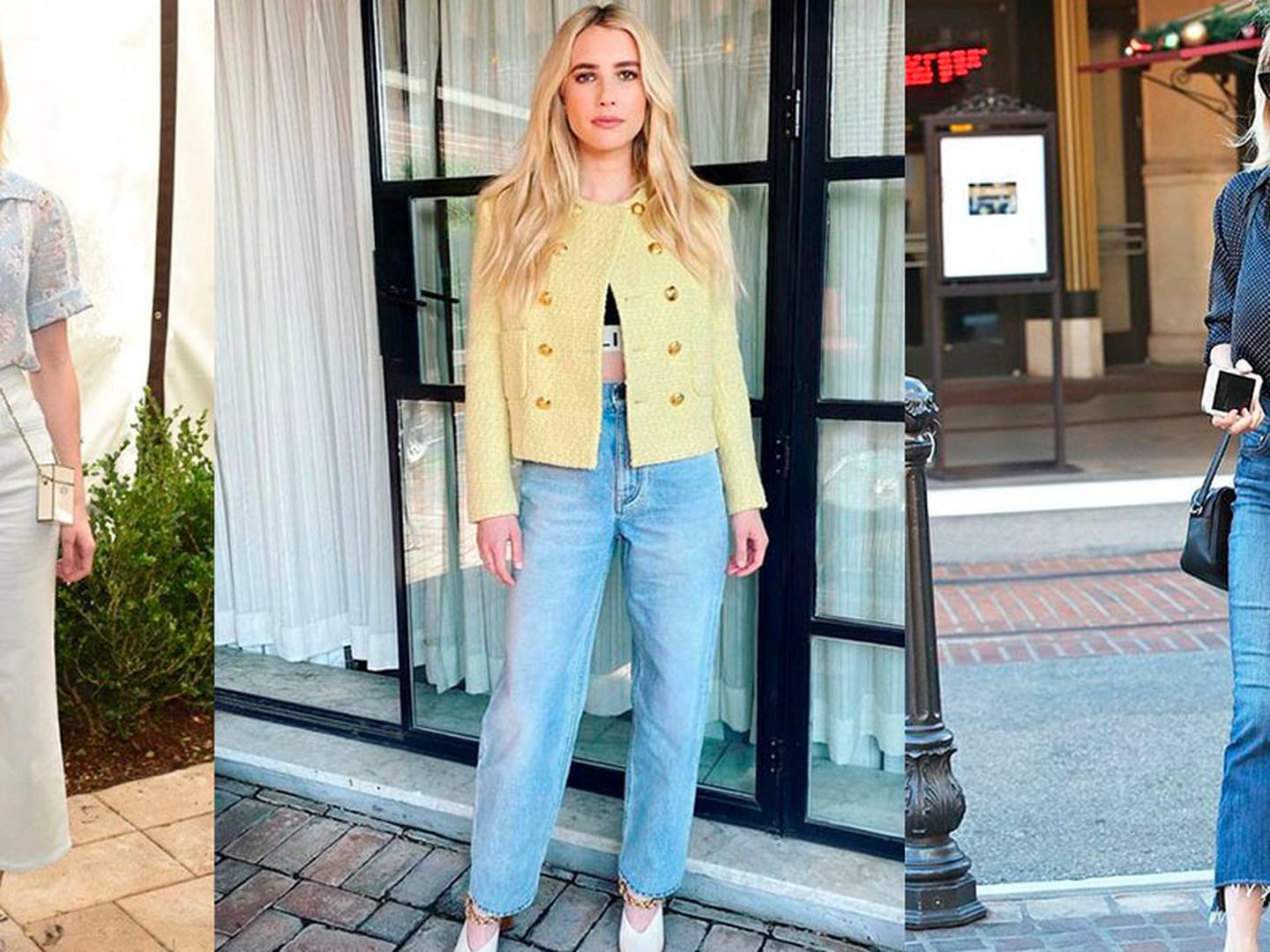 Caliza Hacia arena Emma Roberts enseña cómo llevar jeans bota campana en el verano